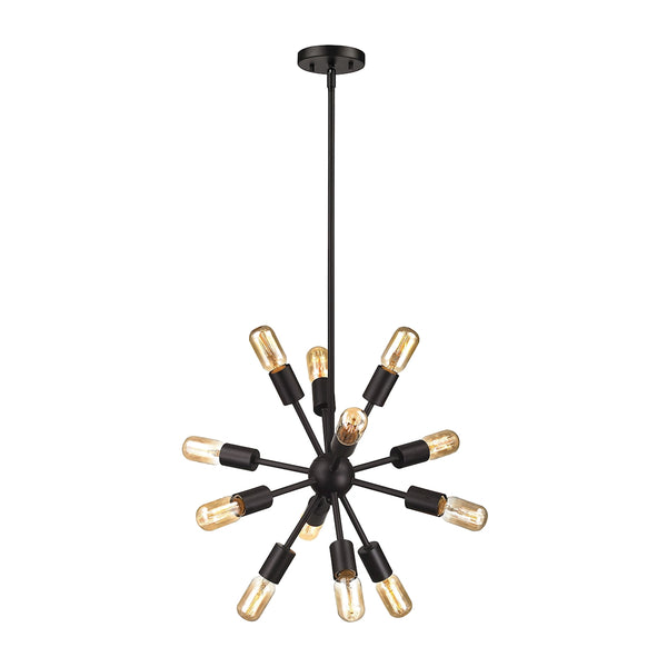Delphine 12 Light Chandelier In Oil Rubbed Bronze