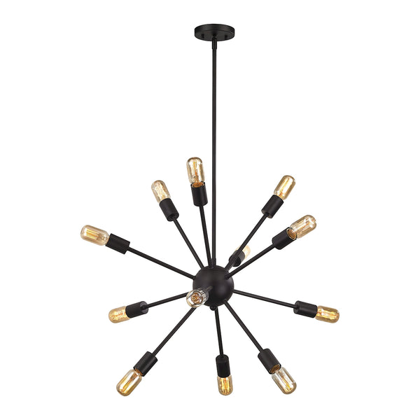 Delphine 12 Light Chandelier In Oil Rubbed Bronze