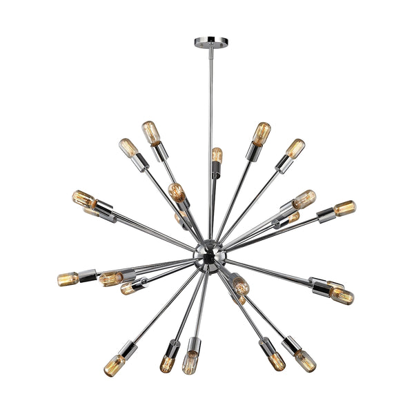 Delphine 24 Light Chandelier In Polished Chrome