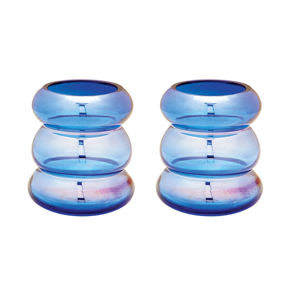 Cobalt Ring Vase - Set of 2