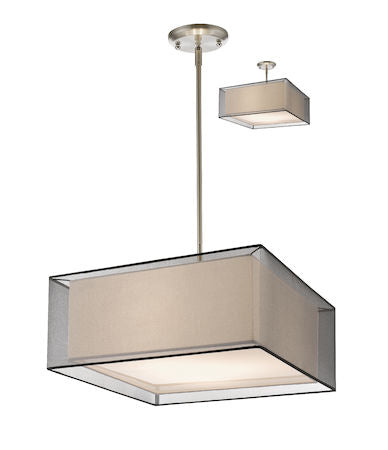 Z-Lite Sedona 3 Light Convertible Pendant 193-24BK-C