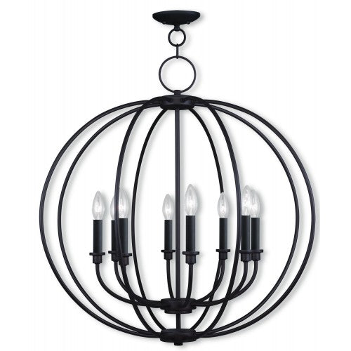 Livex Lighting Milania 8 Light Bronze Chandelier