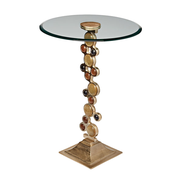 Ruby & Gold Side Table