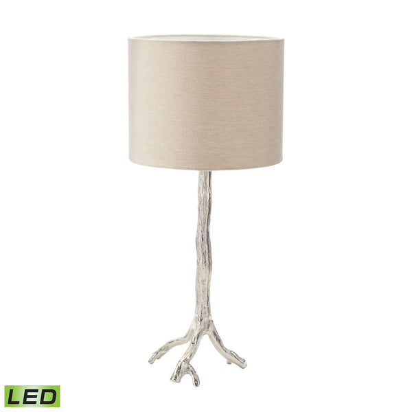 Tree Branch LED Table Lamp in Nickel