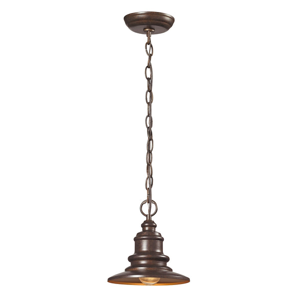 Marina 1 Light Outdoor Pendent In Hazelnut Bronze