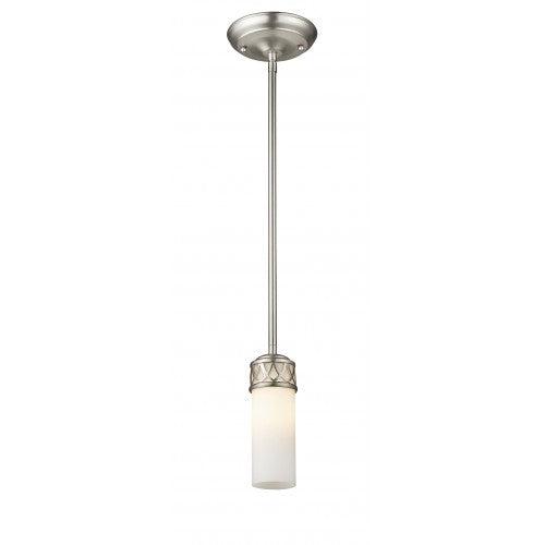 Livex Lighting Westfield 1 Light Brushed Nickel Pendant