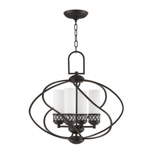 Livex Lighting Westfield 4 Light Olde Bronze Chandelier