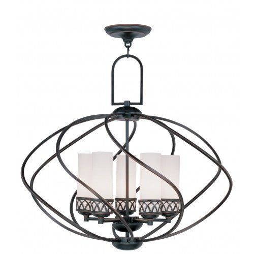 Livex Lighting Westfield 5 Light Olde Bronze Chandelier