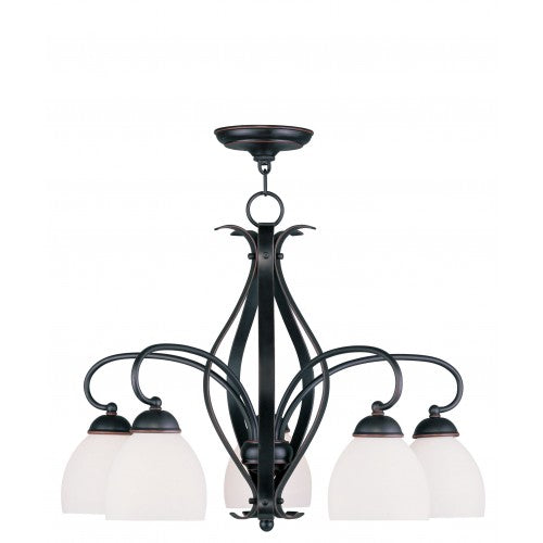 Livex Lighting Brookside 5 Light Olde Bronze Chandelier