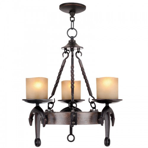 Livex Lighting Cape May 3 Light Olde Bronze Chandelier