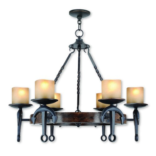 Livex Lighting Cape May 6 Light Olde Bronze Chandelier