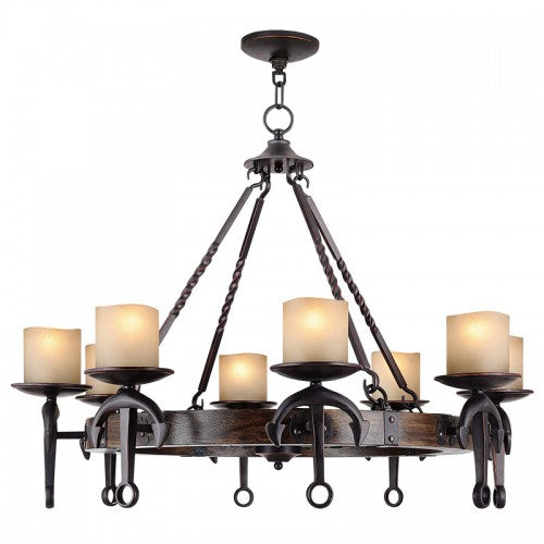 Livex Lighting Cape May 8 Light Olde Bronze Chandelier