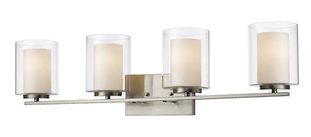 Z-Lite Willow 4 Light Vanity Light 426-4V-BN
