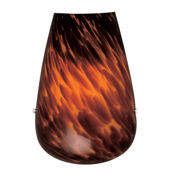 Lacrima 1 Light Wall Sconce In Espresso Glass
