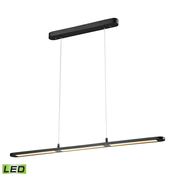 Lino Linear LED Chandelier In Matte Black