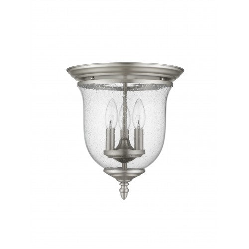 Livex Lighting Legacy 3 Light Brushed Nickel Ceiling Mount