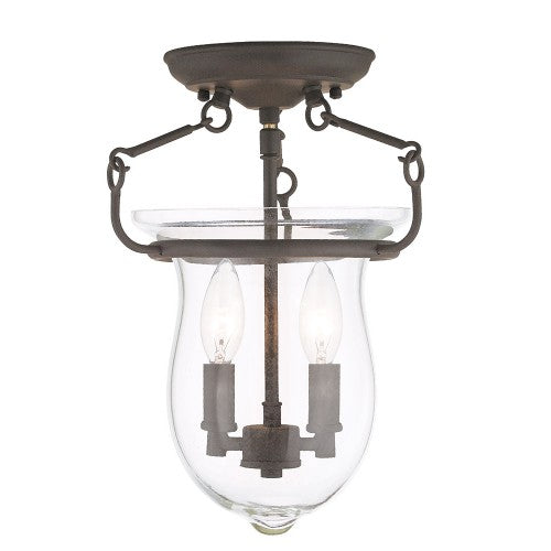 Livex Lighting Canterbury 2 Light Bronze Ceiling Mount