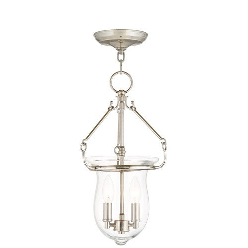 Livex Lighting Canterbury 2 Light Polished Nickel Pendant