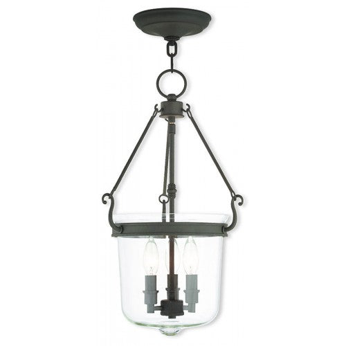 Livex Lighting Rockford 3 Light Bronze Pendant