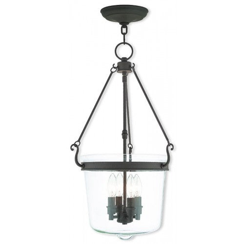 Livex Lighting Rockford 4 Light Bronze Pendant