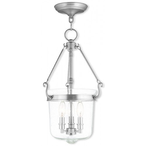 Livex Lighting Winchester 3 Light Brushed Nickel Pendant