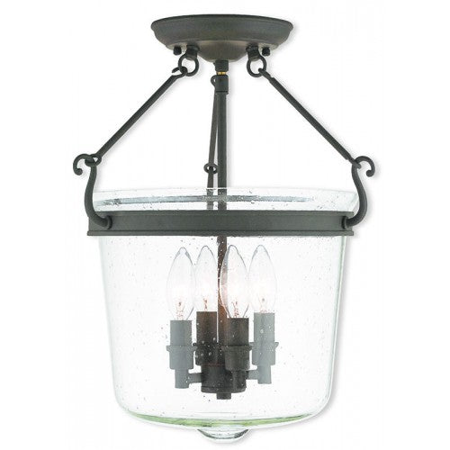 Livex Lighting Winchester 4 Light Bronze Ceiling Mount