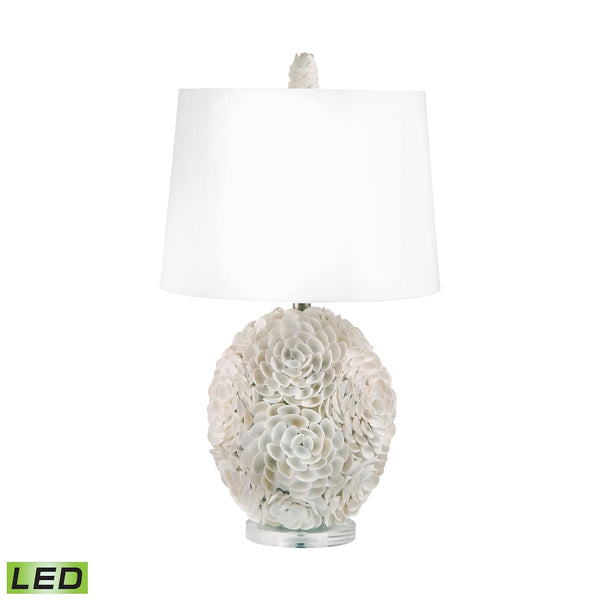 Hand Applied Natural Shells LED Table Lamp