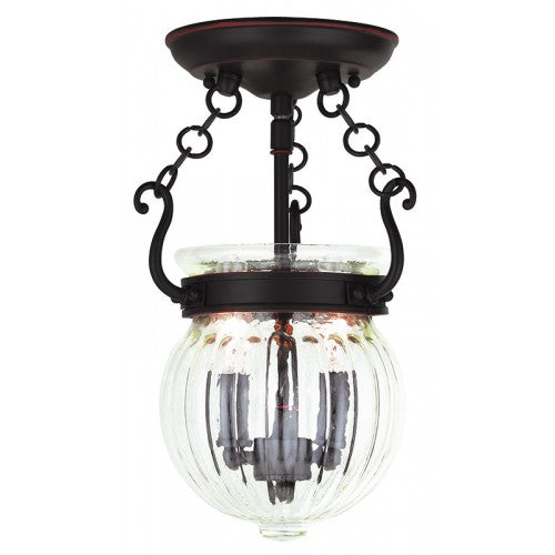 Livex Lighting Everett 2 Light Olde Bronze Ceiling Mount