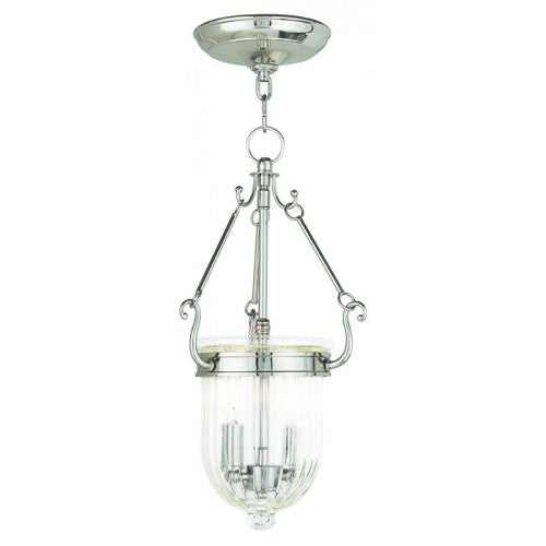 Livex Lighting Coventry 2 Light Polished Nickel Pendant