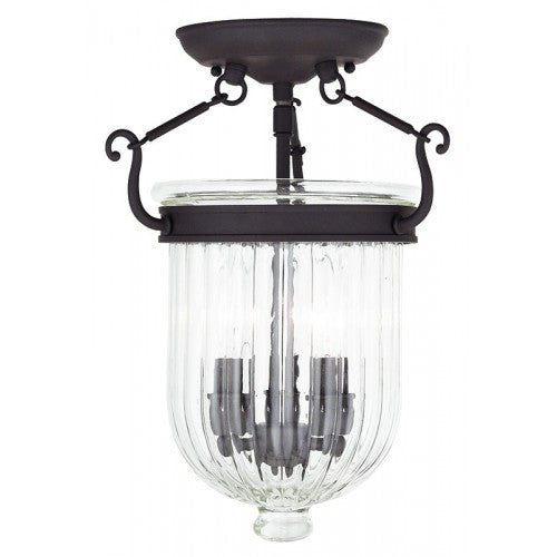 Livex Lighting Coventry 3 Light Bronze Ceiling Mount