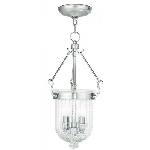 Livex Lighting Coventry 3 Light Brushed Nickel Pendant