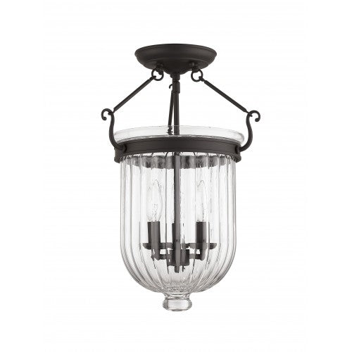 Livex Lighting Coventry 3 Light Bronze Ceiling Mount