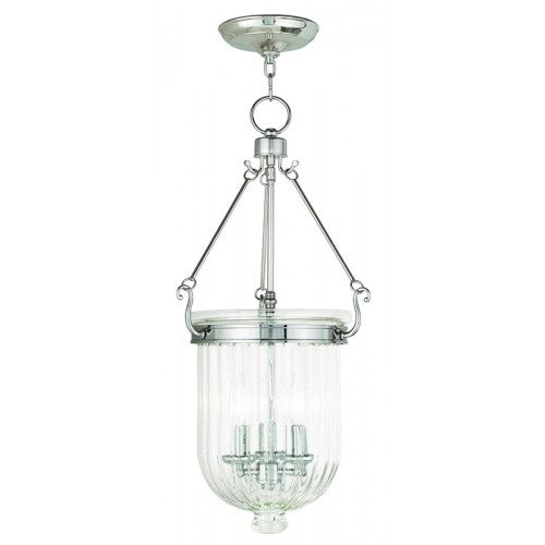 Livex Lighting Coventry 3 Light Polished Nickel Pendant