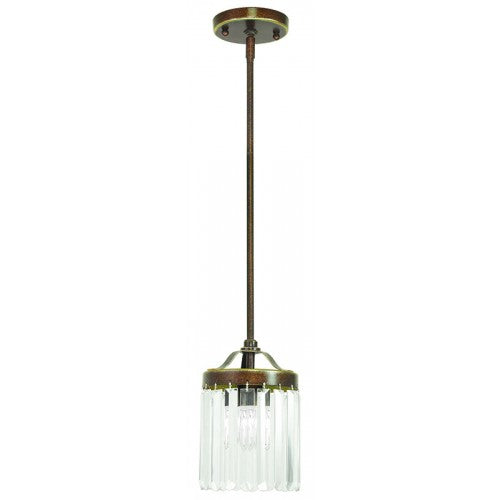 Livex Lighting Ashton 1 Light Palacial Bronze Mini Pendant