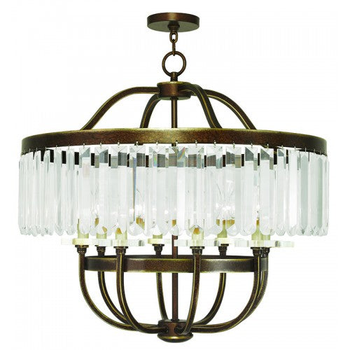 Livex Lighting Ashton 8 Light Palacial Bronze Chandelier