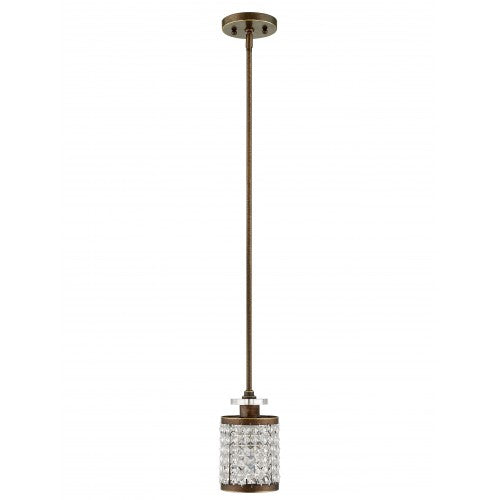 Livex Lighting Grammercy 1 Light Palacial Bronze Mini Pendant