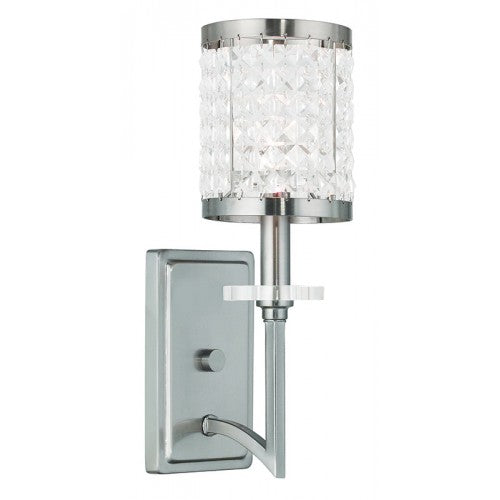 Livex Lighting Grammercy 1 Light Brushed Nickel Wall Sconce