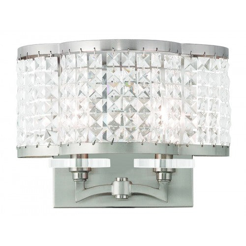 Livex Lighting Grammercy 2 Light Brushed Nickel Wall Sconce