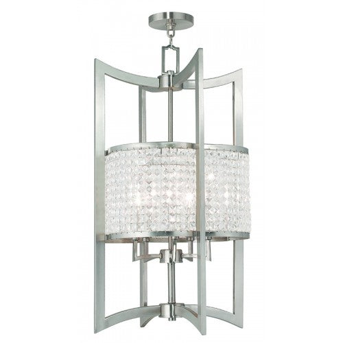 Livex Lighting Grammercy 5 Light Brushed Nickel Lantern