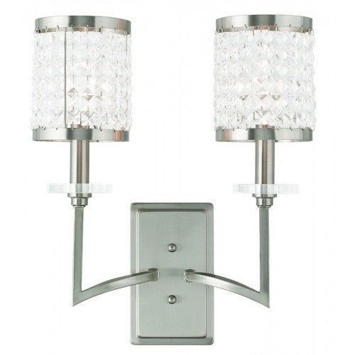 Livex Lighting Grammercy 2 Light Brushed Nickel Wall Sconce
