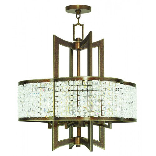 Livex Lighting Grammercy 4 Light Palacial Bronze Chandelier