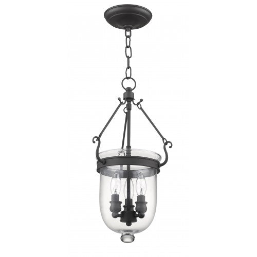 Livex Lighting Jefferson 3 Light Bronze Chain Lantern