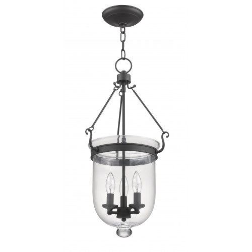 Livex Lighting Jefferson 3 Light Bronze Chain Lantern
