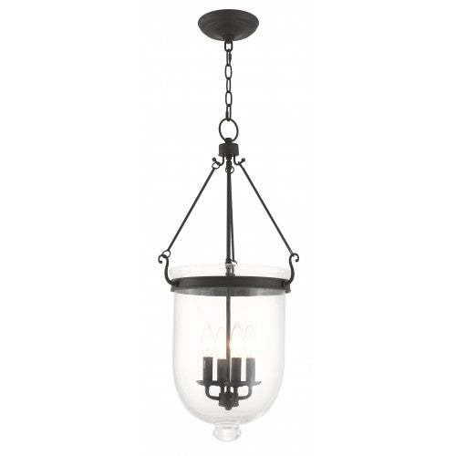 Livex Lighting Jefferson 4 Light Bronze Chain Lantern