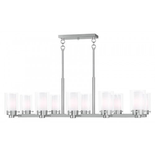 Livex Lighting Manhattan 10 Light Brushed Nickel Chandelier