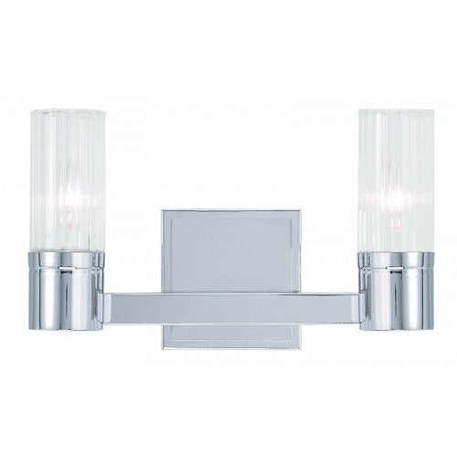 Livex Lighting Midtown 2 Light Polished Chrome Bath Light