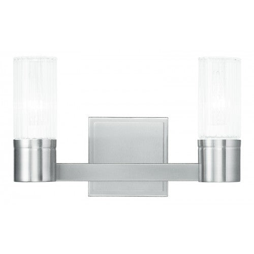 Livex Lighting Midtown 2 Light Brushed Nickel Bath Light