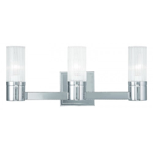 Livex Lighting Midtown 3 Light Polished Chrome Bath Light