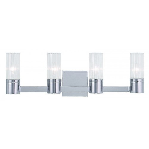 Livex Lighting Midtown 4 Light Polished Chrome Bath Light