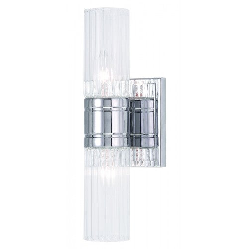 Livex Lighting Midtown 2 Light Polished Chrome Bath Light